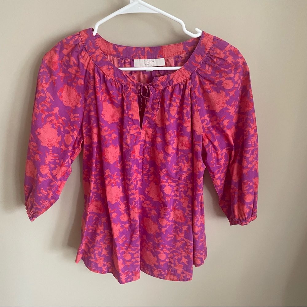 Loft 3/4 length sleeve blouse